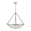 Dar Avril Glass Ceiling Pendant Light - Polished Chrome