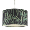 Dar Bamboo Large Ceiling Pendant Shade - Green Print