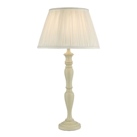 Dar Caycee Table Lamp Base Only - Cream
