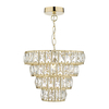 Dar Cerys Crystal Chandelier - Polished Gold