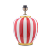 Dar Circus Ceramic Table Lamp Base Only - Red