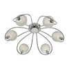 Dar Esma 6 Arm Semi-Flush Ceiling Light - Polished Chrome