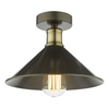 Dar Jalen Semi-Flush Ceiling Light - Graphite