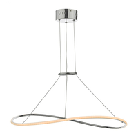 Dar Lisette LED Ceiling Pendant Light - Polished Chrome