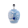 Dar Picasso Ceramic Large Table Lamp Base Only - Blue & White