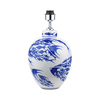 Dar Simone Ceramic Table Lamp Base Only - Blue & White
