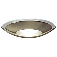 Dar Via Glass Wall Light - Antique Brass