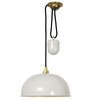 Davey Lighting Dome Rise and Fall Ceiling Pendant - Putty Grey