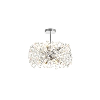 Delilah Semi-Flush Ceiling Light - Polished Chrome