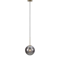Dione Glass Ceiling Pendant Light - Antique Brass