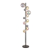 Discovery Astronomer 8 Light Floor Lamp - Polished Chrome with Iridescent Glass