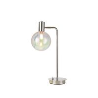 Discovery Astronomer Adjustable Table Lamp - Antique Copper with Iridescent Glass Shade