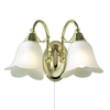 Doublet Twin Wall Light - Polished Brass