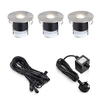 EasyFit 12v Garden Lights - Stowe LED Ground Light Kit - 3 Lights