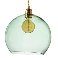 Ebb & Flow Rowan Glass Ceiling Pendant Light - Forest Green