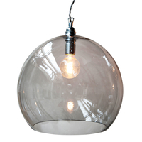 Ebb & Flow Rowan Glass Ceiling Pendant Light - Smokey Grey