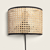 Edit Alofi Flush Wall Light with Plug - Natural