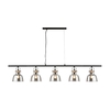 Edit Arlo Glass 5 Light Bar Ceiling Pendant - Smoked