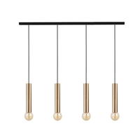 Edit Baton 4 Light Bar Ceiling Pendant Light - Brass