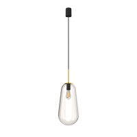 Edit Calla Large Glass Ceiling Pendant Light - Clear