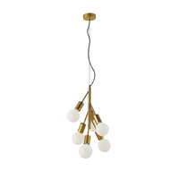 Edit Clara 6 Arm Ceiling Pendant Light - Gold