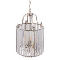 Edit Clement 4 Light Glass Chandelier - Chrome