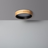 Edit Dari Round 15W White Selectable LED Flush Ceiling Light - Black & Wood