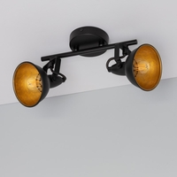 Edit Emer 2 Light Spotlight Bar - Black