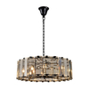 Edit Gala Glass 8 Light Chandelier - Black