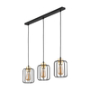 Edit Galaxy 3 Light Bar Ceiling Pendant - Black & Gold