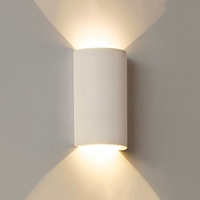 Edit Gallery Round LED Plaster Wall Light - Satin White