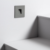 Edit Grasset Warm White LED Square Spot Wall Light - Grey