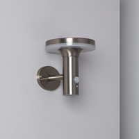 Edit Helios Inox Solar LED Wall Light with PIR Motion Sensor - Stainless Steel