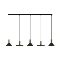 Edit Hermanos 5 Light Ceiling Bar Pendant - Black