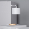 Edit Jedali Table Lamp With Wood Detail - White