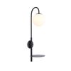 Edit Kennedy Shelf Wall Light with Plug - Black & White