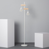 Edit Monah 2 Light Floor Lamp - White and Wood