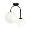 Edit Orb 2 Arm Ceiling Pendant Light - Black & White