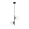 Edit Orb 2 Light Ceiling Pendant - White & Black