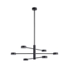 Edit Orbit 6 Light Multi Arm Pendant Light - Black