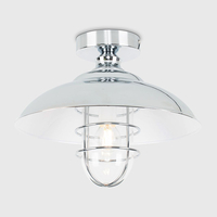 Edit Powder Semi-Flush Ceiling Light - Polished Chrome