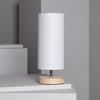 Edit Roundi Haarle Table Lamp - Wood & White