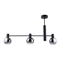 Edit Route 3 Light Ceiling Pendant - Black