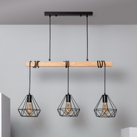 Edit Sardo 3 Light Bar Ceiling Pendant - Black
