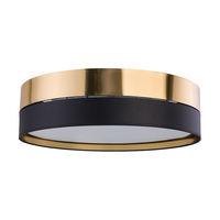 Edit Soho Flush Ceiling Light - Black & Gold