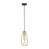 Edit Wire Ceiling Pendant Light - Black & Gold