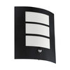 Eglo City Outdoor Flush Wall Light with PIR Sensor - Black
