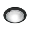 Elstead Berwick Glass Flush Ceiling Light - Black