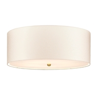 Elstead Fletcher 650 Flush Ceiling Light - Aged Brass
