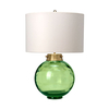 Elstead Kara Glass Table Lamp - Dark Green